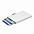 Алюминиевый держатель для карт C-Secure, серебряный с логотипом в Балашихе заказать по выгодной цене в кибермаркете AvroraStore