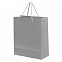 Пакет подарочный GLAM 270х120х320 мм, серый с логотипом в Балашихе заказать по выгодной цене в кибермаркете AvroraStore