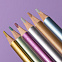 Набор цветных карандашей METALLIC, 6 цветов с логотипом в Балашихе заказать по выгодной цене в кибермаркете AvroraStore