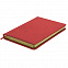 Ежедневник недатированный Joy, А5,  красный, белый блок, золотой обрез с логотипом в Балашихе заказать по выгодной цене в кибермаркете AvroraStore