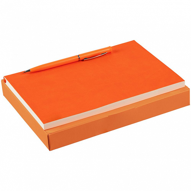 Набор Flat Light, оранжевый с логотипом в Балашихе заказать по выгодной цене в кибермаркете AvroraStore