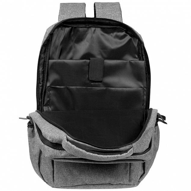 Рюкзак для ноутбука The First XL, серый с логотипом в Балашихе заказать по выгодной цене в кибермаркете AvroraStore