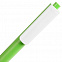 Ручка шариковая Pigra P03 Mat, светло-зеленая с белым с логотипом в Балашихе заказать по выгодной цене в кибермаркете AvroraStore