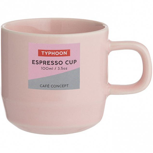Чашка для эспрессо Cafe Concept, розовая с логотипом в Балашихе заказать по выгодной цене в кибермаркете AvroraStore