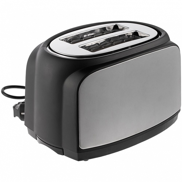 Электрический тостер Postre, серебристо-черный с логотипом в Балашихе заказать по выгодной цене в кибермаркете AvroraStore