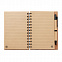 Бамбуковый блокнот с ручкой с логотипом в Балашихе заказать по выгодной цене в кибермаркете AvroraStore