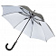 Зонт-трость Unit Wind, серебристый с логотипом в Балашихе заказать по выгодной цене в кибермаркете AvroraStore