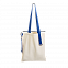 Шопер Superbag (неокрашенный с синим) с логотипом в Балашихе заказать по выгодной цене в кибермаркете AvroraStore