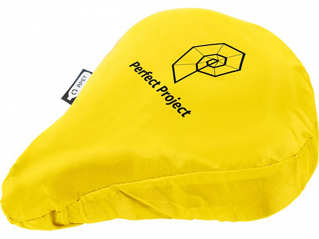 Водонепроницаемый чехол для велосипедного седла из переработанного ПЭТ Jesse, желтый с логотипом в Балашихе заказать по выгодной цене в кибермаркете AvroraStore