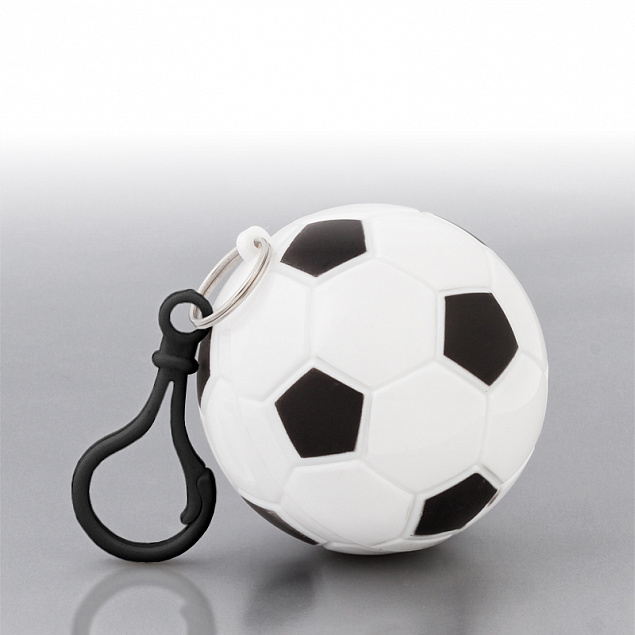 Дождевик "Футбол"в футляре с карабином с логотипом в Балашихе заказать по выгодной цене в кибермаркете AvroraStore