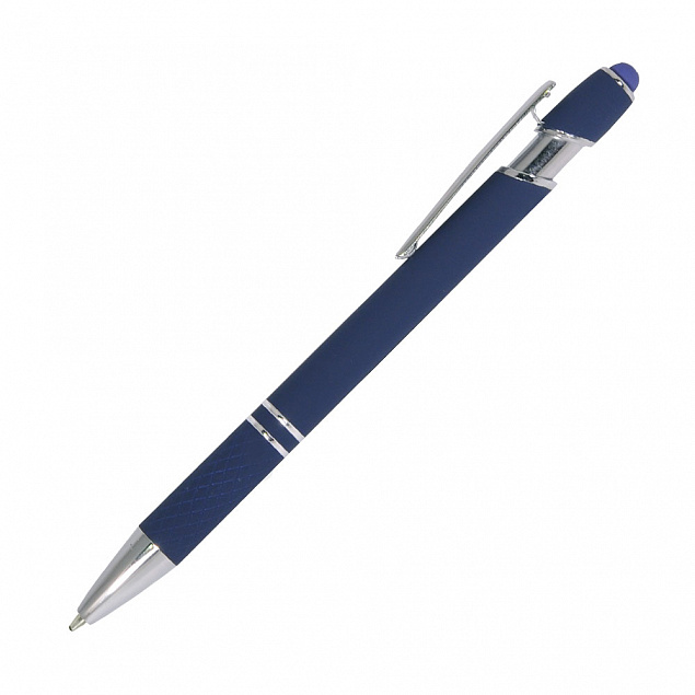 Шариковая ручка Comet, синяя с логотипом в Балашихе заказать по выгодной цене в кибермаркете AvroraStore