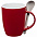 Кружка с ложкой Cheer Up ver.2, черная с логотипом в Балашихе заказать по выгодной цене в кибермаркете AvroraStore