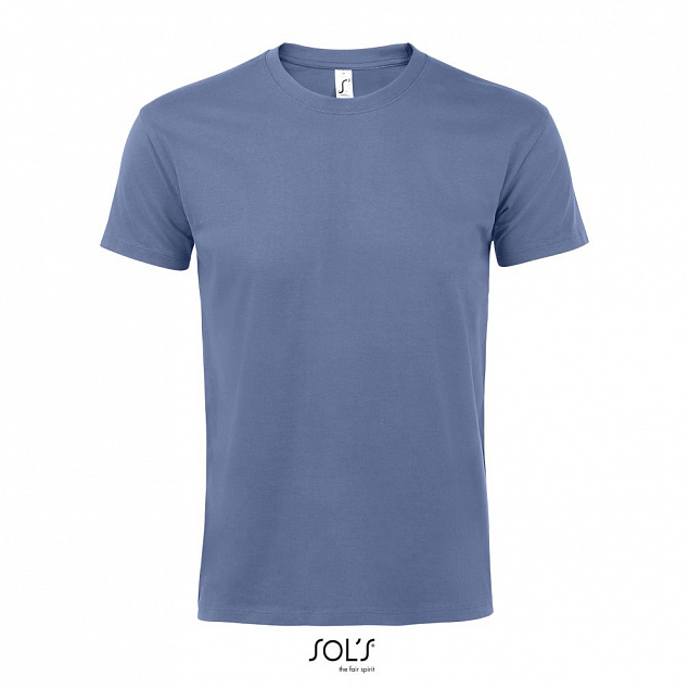 Фуфайка (футболка) IMPERIAL мужская,Синий 3XL с логотипом в Балашихе заказать по выгодной цене в кибермаркете AvroraStore