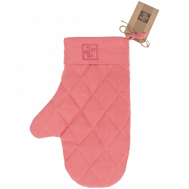 Прихватка-рукавица Feast Mist, розовая с логотипом в Балашихе заказать по выгодной цене в кибермаркете AvroraStore