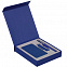 Коробка Latern для аккумулятора 5000 мАч, флешки и ручки, синяя с логотипом в Балашихе заказать по выгодной цене в кибермаркете AvroraStore