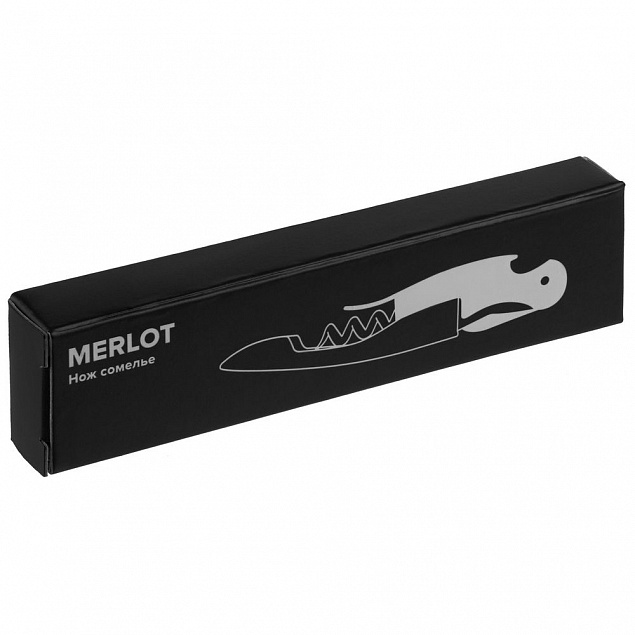 Нож сомелье Merlot, черный с логотипом в Балашихе заказать по выгодной цене в кибермаркете AvroraStore