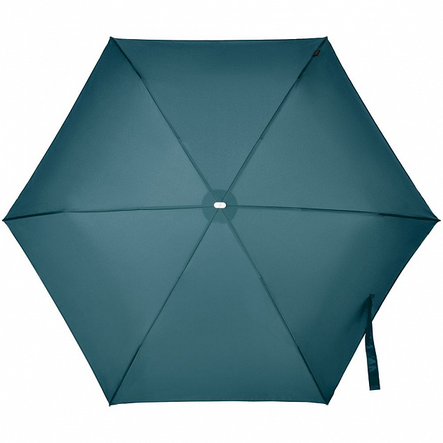 Складной зонт Alu Drop S, 3 сложения, механический, синий (индиго) с логотипом в Балашихе заказать по выгодной цене в кибермаркете AvroraStore