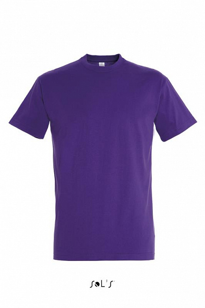 Фуфайка (футболка) IMPERIAL мужская,Темно-фиолетовый L с логотипом в Балашихе заказать по выгодной цене в кибермаркете AvroraStore