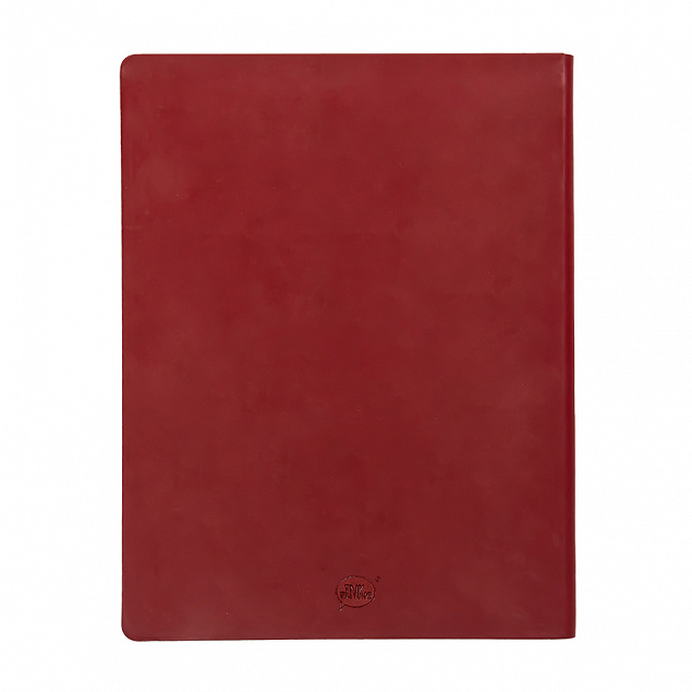 Бизнес-блокнот "Biggy", B5 формат, красный, серый форзац, мягкая обложка, в клетку с логотипом в Балашихе заказать по выгодной цене в кибермаркете AvroraStore