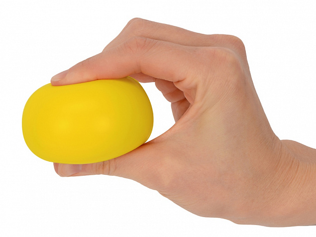 Мячик-антистресс Малевич, желтый с логотипом в Балашихе заказать по выгодной цене в кибермаркете AvroraStore