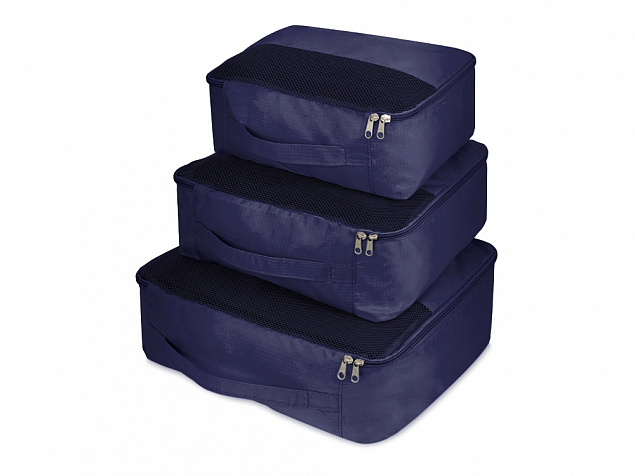 Комплект чехлов для путешествий Easy Traveller, темно-синий с логотипом в Балашихе заказать по выгодной цене в кибермаркете AvroraStore