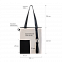 Шоппер Superbag Color (бежевый с чёрным) с логотипом в Балашихе заказать по выгодной цене в кибермаркете AvroraStore