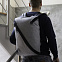 Рюкзак Diagonal, серый с логотипом в Балашихе заказать по выгодной цене в кибермаркете AvroraStore