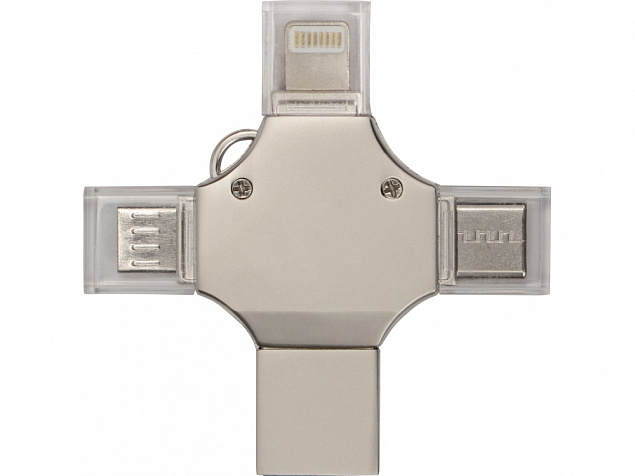 USB-флешка 3.0 на 32 Гб 4-в-1 «Ultra» с логотипом в Балашихе заказать по выгодной цене в кибермаркете AvroraStore