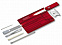 Набор инструментов SwissCard Quattro, красный с логотипом в Балашихе заказать по выгодной цене в кибермаркете AvroraStore