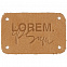 Лейбл кожаный Beta, S, бежевый с логотипом в Балашихе заказать по выгодной цене в кибермаркете AvroraStore