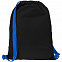 Рюкзак Nock, черный с синей стропой с логотипом в Балашихе заказать по выгодной цене в кибермаркете AvroraStore