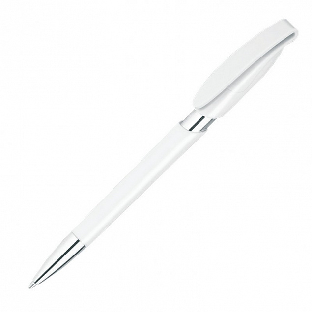 Ручка шариковая RODEO M, белый с логотипом в Балашихе заказать по выгодной цене в кибермаркете AvroraStore