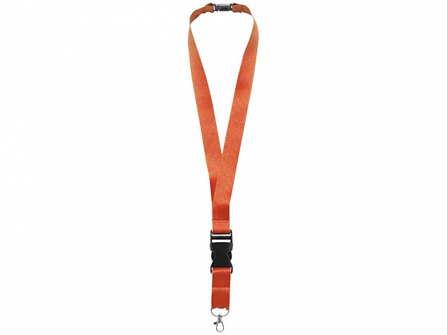 Шнурок Yogi со съемным креплением, оранжевый с логотипом в Балашихе заказать по выгодной цене в кибермаркете AvroraStore
