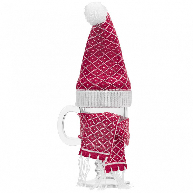 Вязаная шапочка Dress Cup, красная с логотипом в Балашихе заказать по выгодной цене в кибермаркете AvroraStore