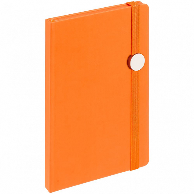 Блокнот Shall Round, оранжевый с логотипом в Балашихе заказать по выгодной цене в кибермаркете AvroraStore