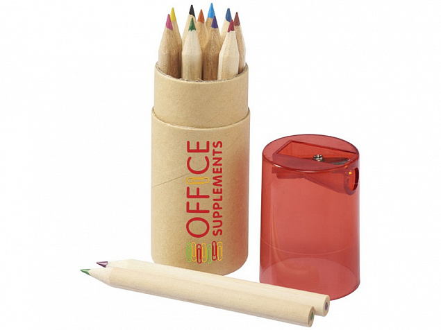 Набор из 12 цветных карандашей «Cartoon» с логотипом в Балашихе заказать по выгодной цене в кибермаркете AvroraStore