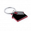 Брелок ZOSIN, нержав. сталь, красный, 4.2 х 3.7 х 0.4см с логотипом в Балашихе заказать по выгодной цене в кибермаркете AvroraStore