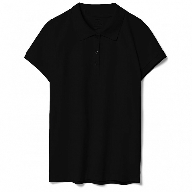 Рубашка поло женская Virma Lady, черная с логотипом в Балашихе заказать по выгодной цене в кибермаркете AvroraStore