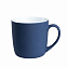 Керамическая кружка Viana, 380 ml, soft-touch, синяя с логотипом в Балашихе заказать по выгодной цене в кибермаркете AvroraStore