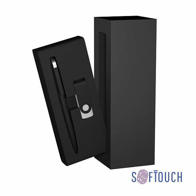 Набор ручка + флеш-карта 8 Гб в футляре, покрытие soft touch с логотипом в Балашихе заказать по выгодной цене в кибермаркете AvroraStore