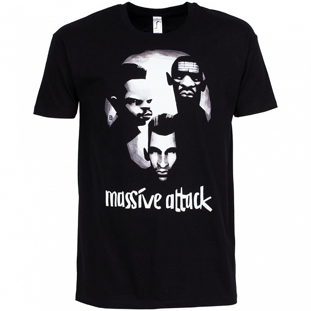 Футболка «Меламед. Massive Attack», черная с логотипом в Балашихе заказать по выгодной цене в кибермаркете AvroraStore