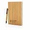Набор из блокнота и ручки Bamboo, А5 с логотипом в Балашихе заказать по выгодной цене в кибермаркете AvroraStore