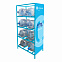 Стеллаж под 8 бутылок воды с рекламным полем, голубой с логотипом в Балашихе заказать по выгодной цене в кибермаркете AvroraStore