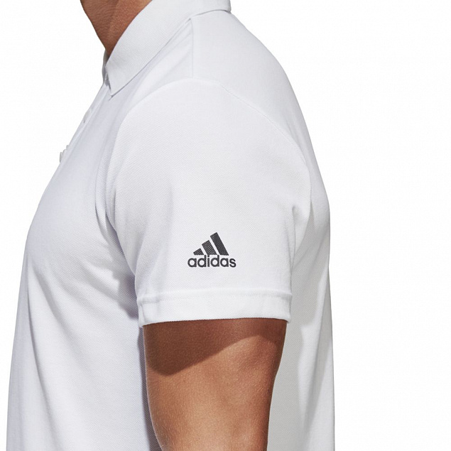 Рубашка поло Essentials Base, белая с логотипом в Балашихе заказать по выгодной цене в кибермаркете AvroraStore