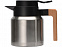 Кофепот с деревянной ручкой, 850 мл, серебристый с логотипом в Балашихе заказать по выгодной цене в кибермаркете AvroraStore