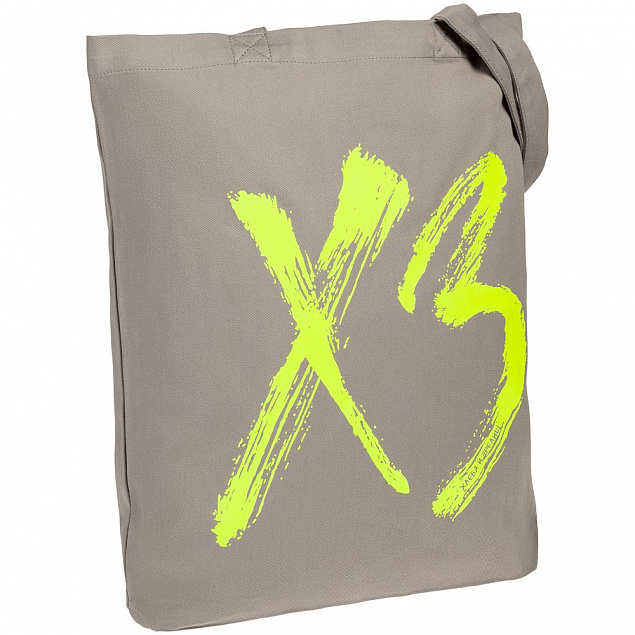Холщовая сумка «ХЗ», серая с логотипом в Балашихе заказать по выгодной цене в кибермаркете AvroraStore