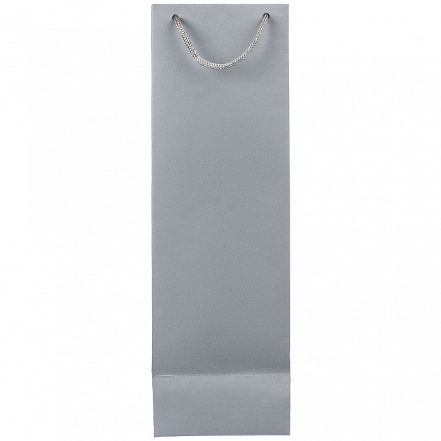 Пакет под бутылку Vindemia, серый с логотипом в Балашихе заказать по выгодной цене в кибермаркете AvroraStore