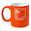 Кружка «Бро» с покрытием софт-тач, оранжевая с логотипом в Балашихе заказать по выгодной цене в кибермаркете AvroraStore