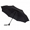 Складной зонт Gran Turismo, черный с логотипом в Балашихе заказать по выгодной цене в кибермаркете AvroraStore