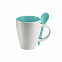Чашка с ложкой с логотипом в Балашихе заказать по выгодной цене в кибермаркете AvroraStore